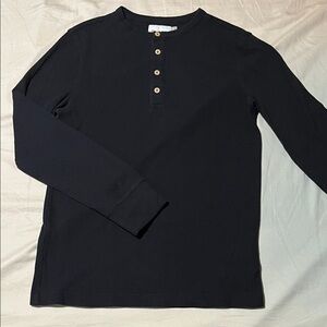 Goodfellow & Co Men's Black Henley Thermal